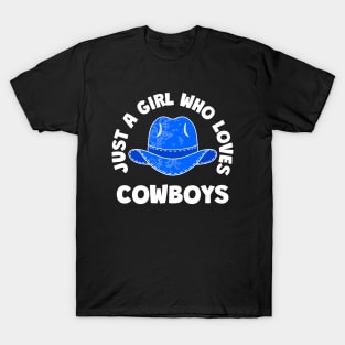 COWGIRL Western Loves Cowboys - Wild West Art T-Shirt